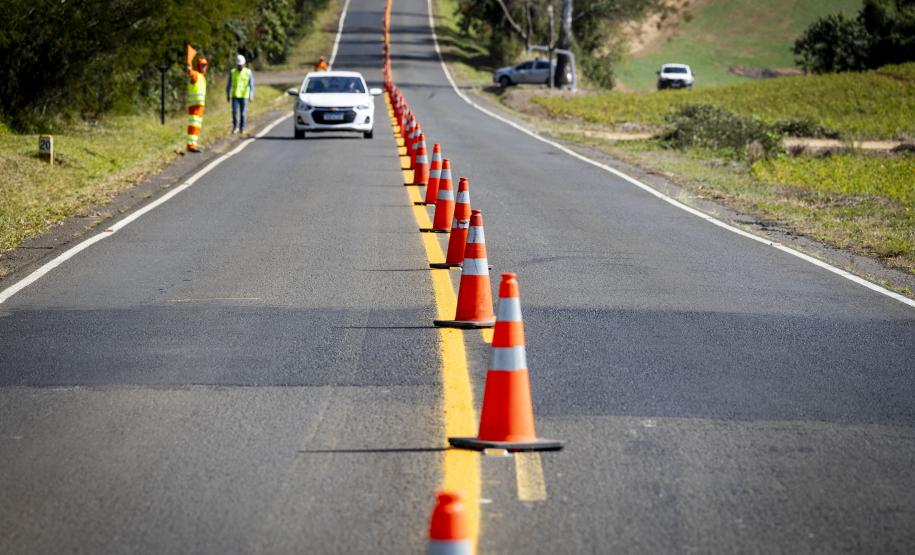 Serviços do Proseg Paraná na PR-435 entre Ibaiti e Congonhinhas