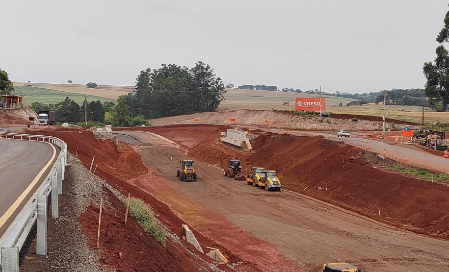 PR-445 viaduto no acesso para Tamarana