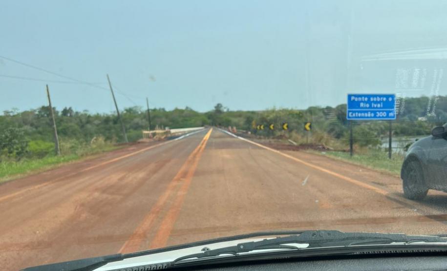 PR-457 Ponte sobre o Rio Ivaí liberada para o tráfego