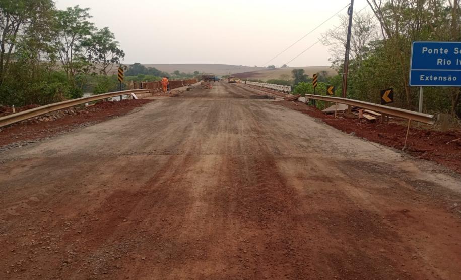 PR-457 Ponte sobre o Rio Ivaí em reforma