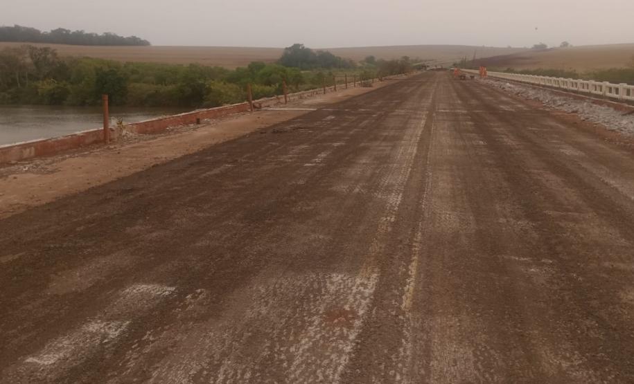 PR-457 Ponte sobre o Rio Ivaí em reforma