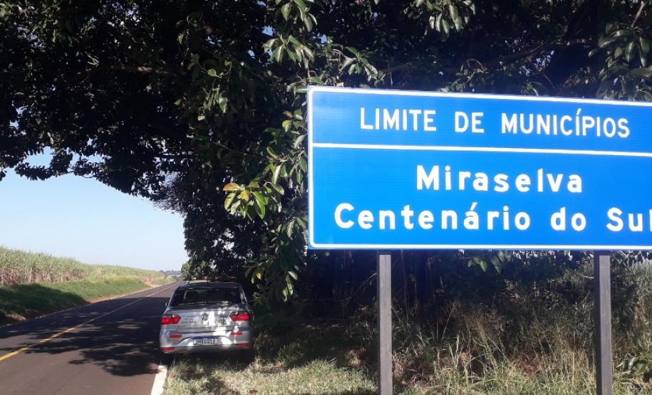 PR-534 entre Miraselva e Centenário do Sul recebendo serviços do Proseg Paraná