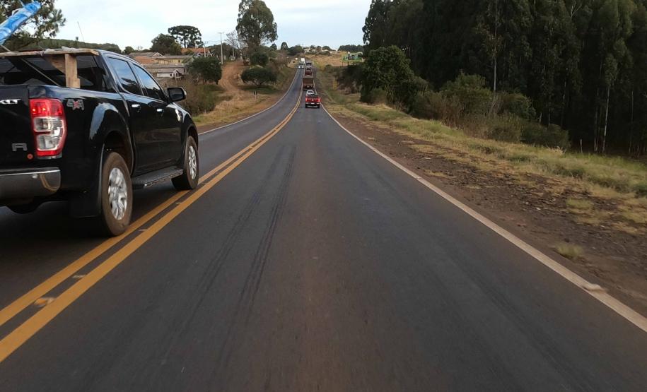 PRC-466 entre Turvo e Palmeirinha