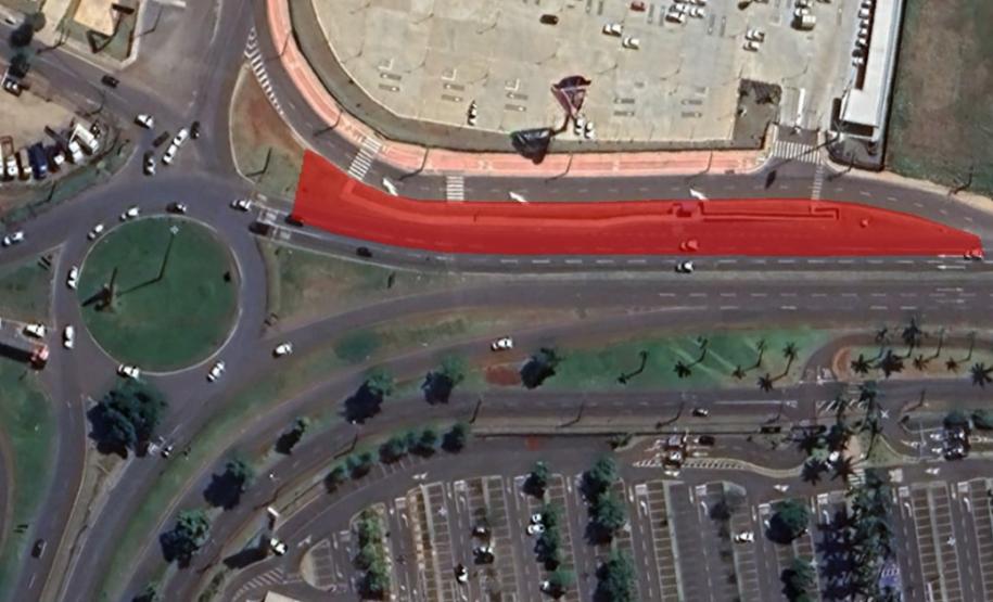 Obra de implantação do Trevo do Catuaí em Maringá