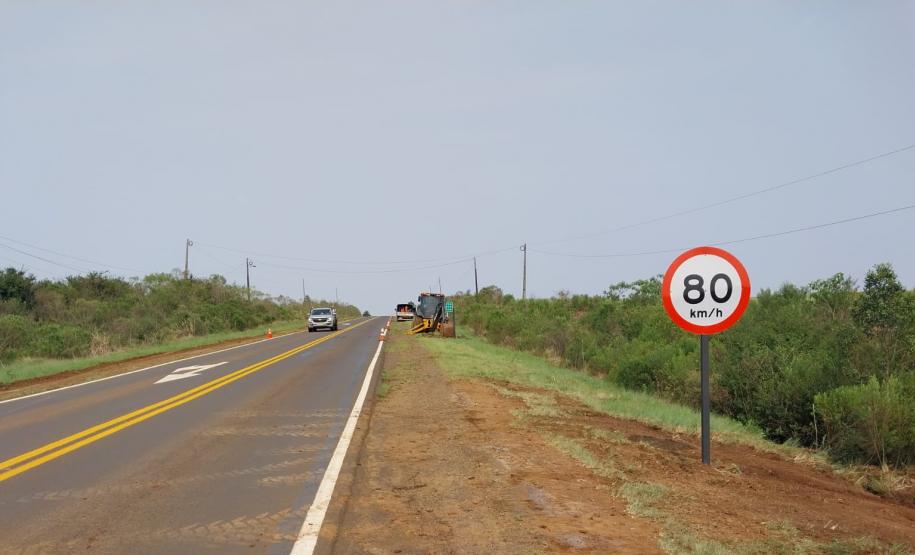 PR-170 conservação da faixa de domínio entre Guarapuava e Pinhão