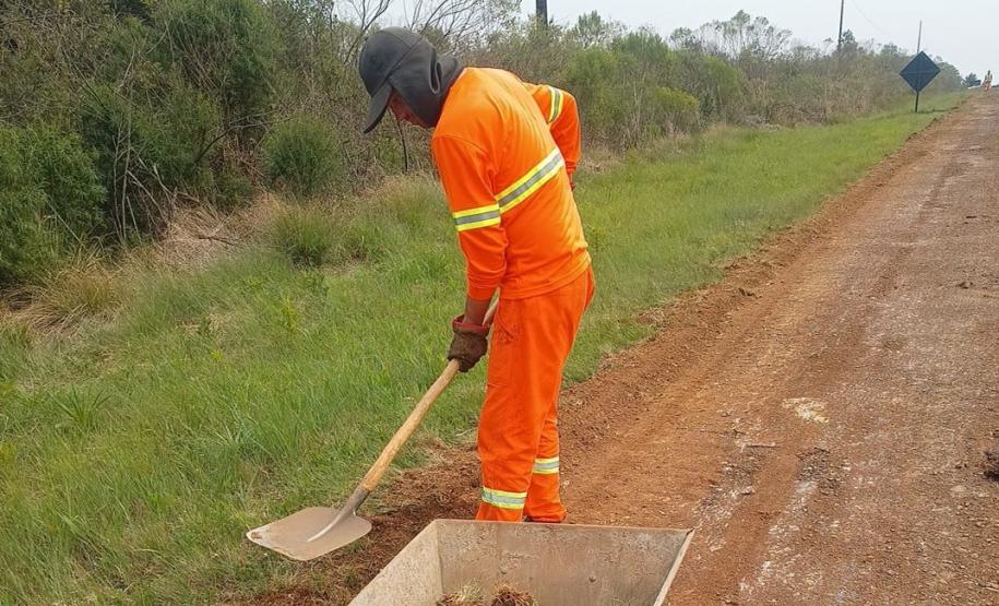PR-170 conservação da faixa de domínio entre Guarapuava e Pinhão