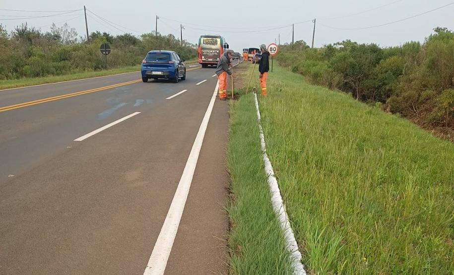 PR-170 conservação da faixa de domínio entre Guarapuava e Pinhão