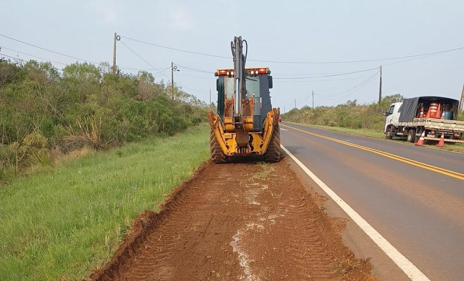 PR-170 conservação da faixa de domínio entre Guarapuava e Pinhão