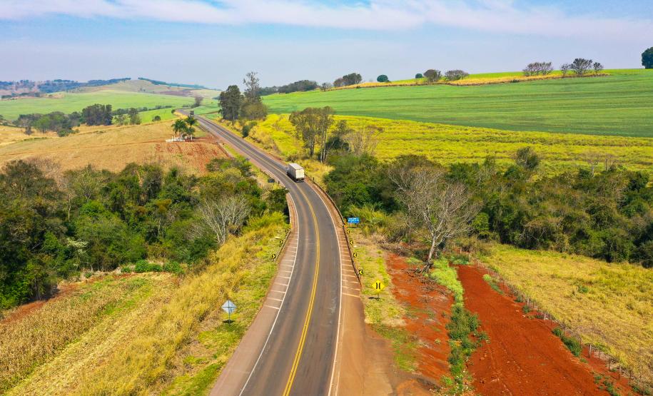 PR-323 entre Sertanópolis e Sertaneja