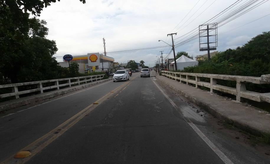 PR-412 entre Matinhos e Praia de Leste
