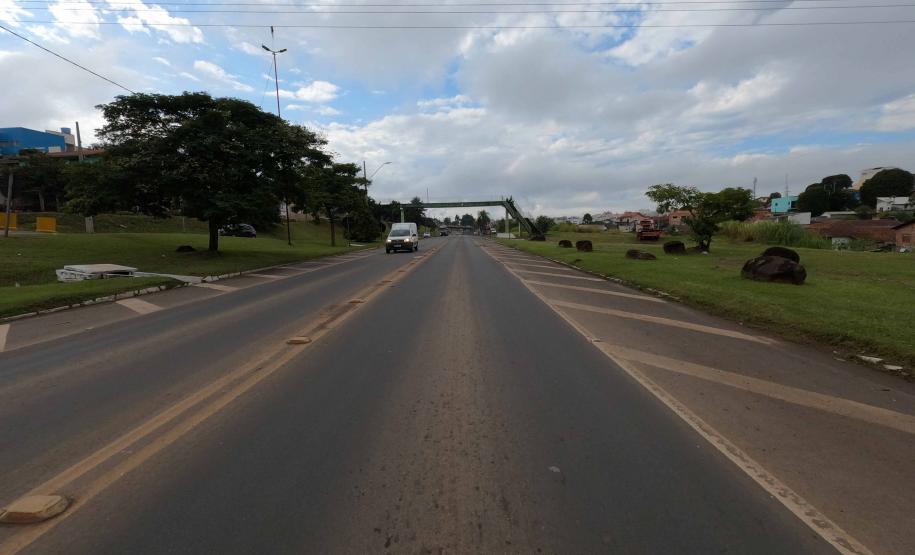 PR-160 Telêmaco Borba, local onde será construída a trincheira nova