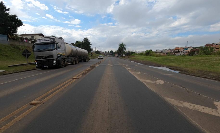 PR-160 Telêmaco Borba, local onde será construída a trincheira nova