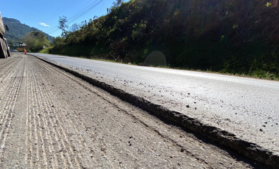 PRC-280 União da Vitória conservação do pavimento