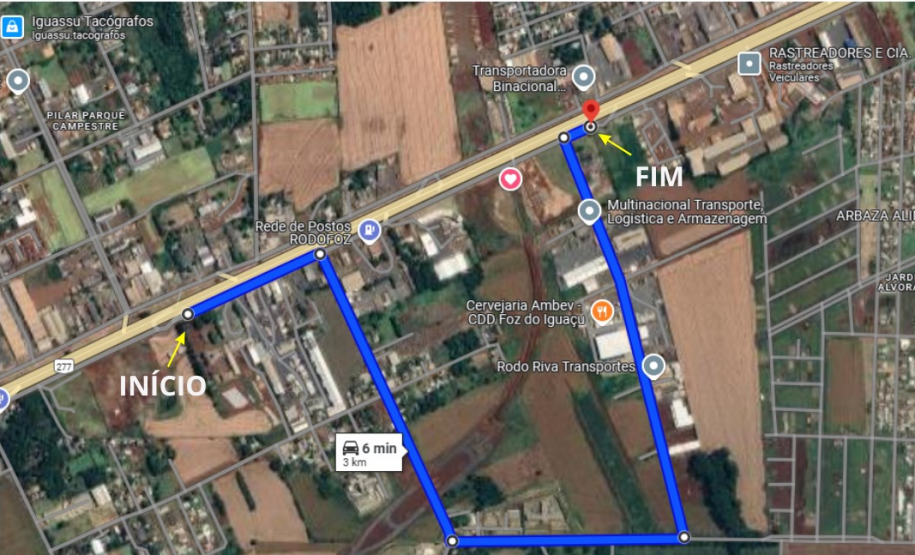 Croquei desvio Foz - Cascavel