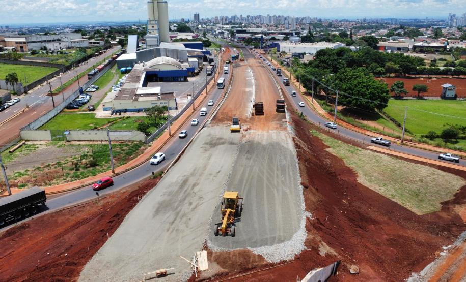 BR-369 em Londrina, obras do "Viaduto da PUC"