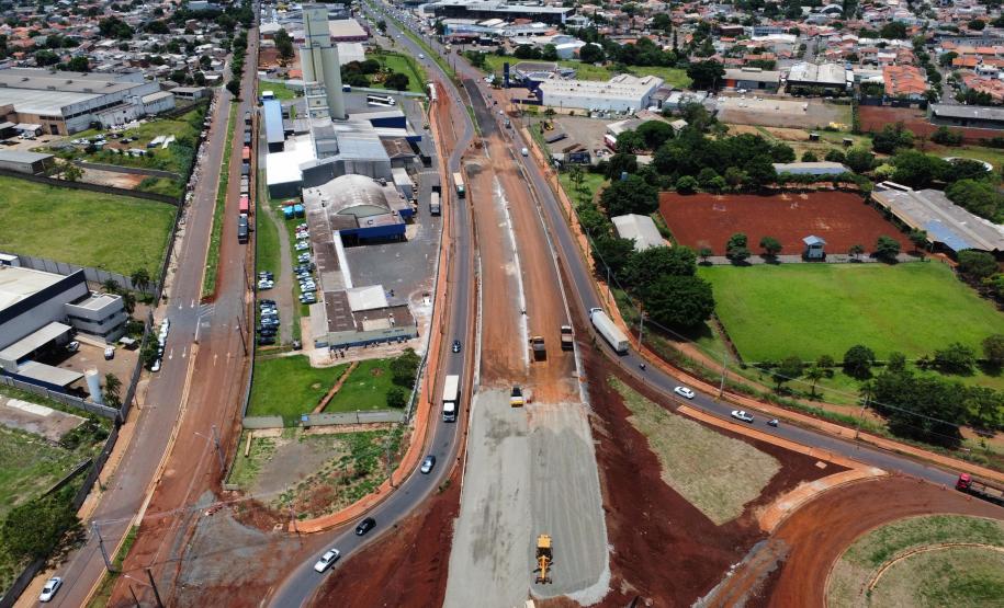 BR-369 em Londrina, obras do "Viaduto da PUC"