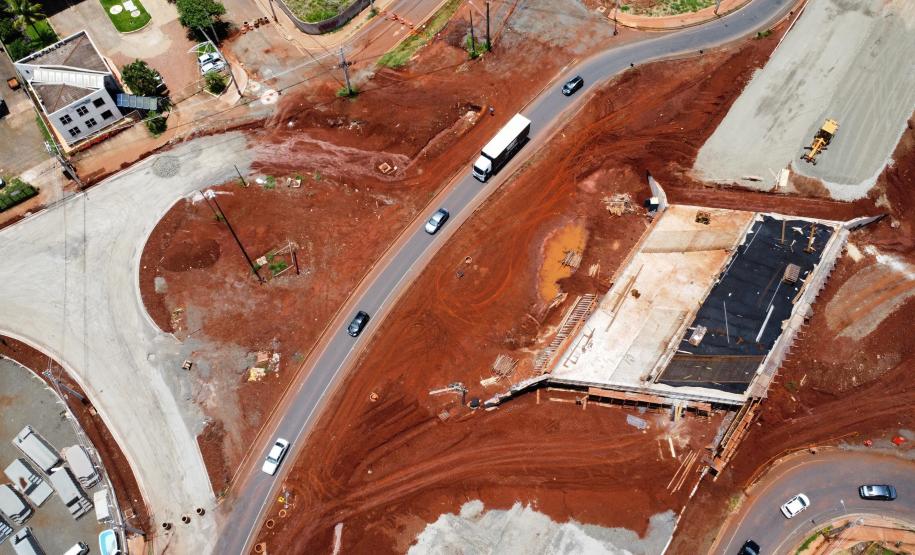 BR-369 em Londrina, obras do "Viaduto da PUC"