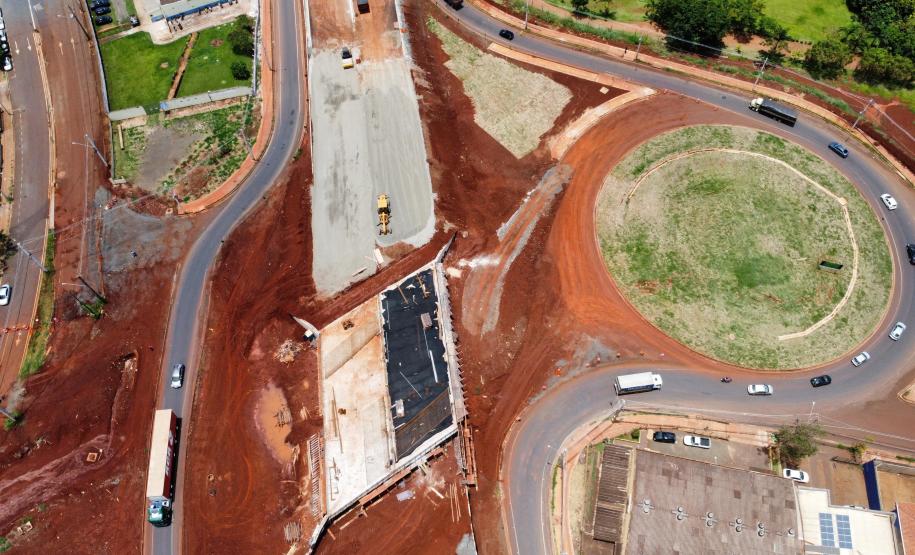 BR-369 em Londrina, obras do "Viaduto da PUC"
