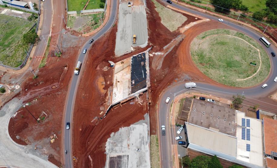 BR-369 em Londrina, obras do "Viaduto da PUC"