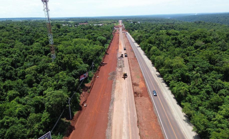 BR-469 obra de duplicação da Rodovia das Cataratas em Foz do Iguaçu