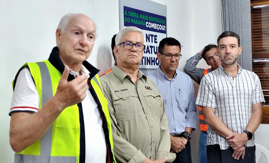 Ponte de Guaratuba - visita de comitiva