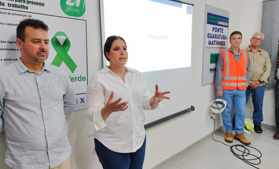 Ponte de Guaratuba - visita de comitiva