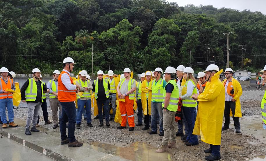 Ponte de Guaratuba - visita de comitiva