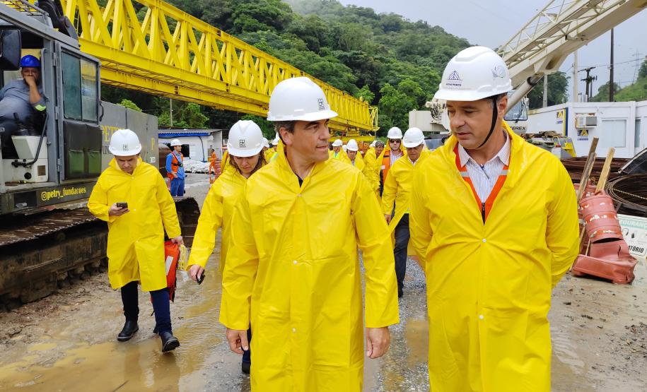Ponte de Guaratuba - visita de comitiva