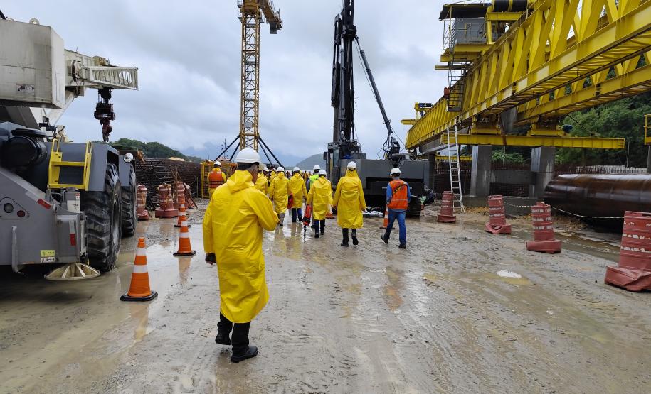 Ponte de Guaratuba - visita de comitiva