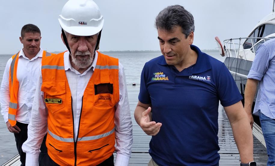 Ponte de Guaratuba - visita do vice-governador Darci Piana