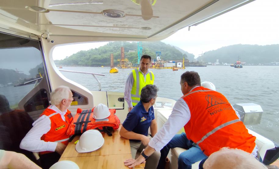 Ponte de Guaratuba - visita do vice-governador Darci Piana