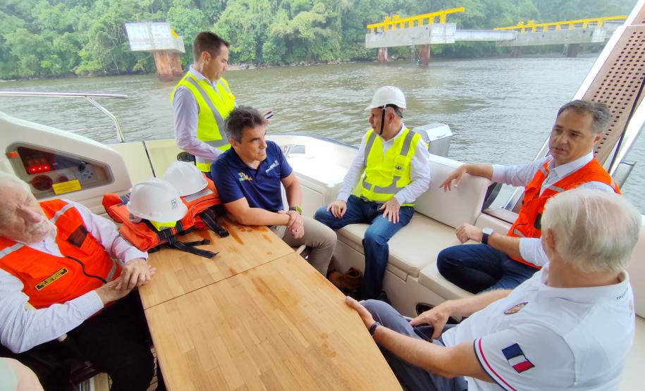 Ponte de Guaratuba - visita do vice-governador Darci Piana