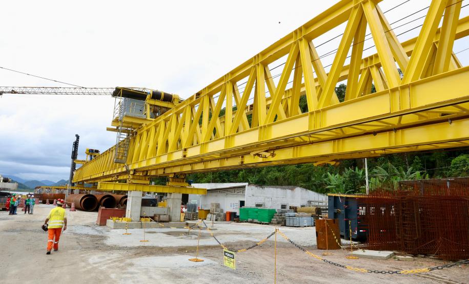 Ponte de Guaratuba - visita técnica do secretário