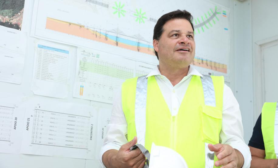 Ponte de Guaratuba - visita técnica do secretário