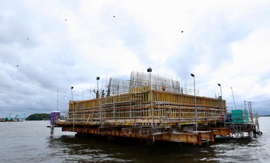 Ponte de Guaratuba - visita técnica do secretário
