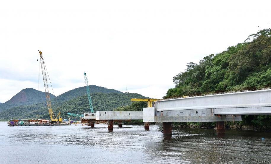 Ponte de Guaratuba - visita técnica do secretário