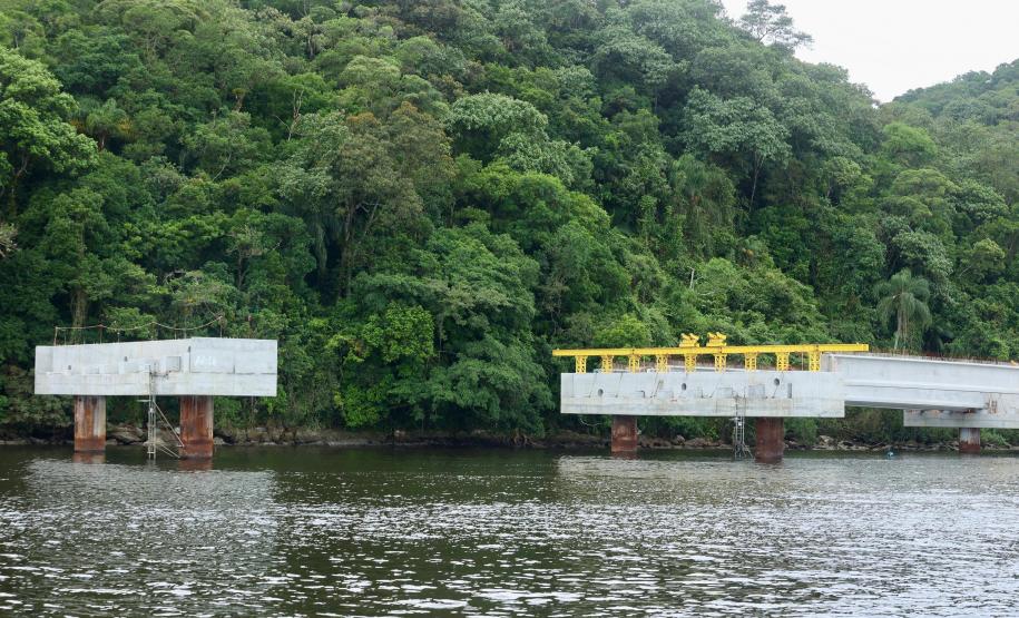 Ponte de Guaratuba - visita técnica do secretário
