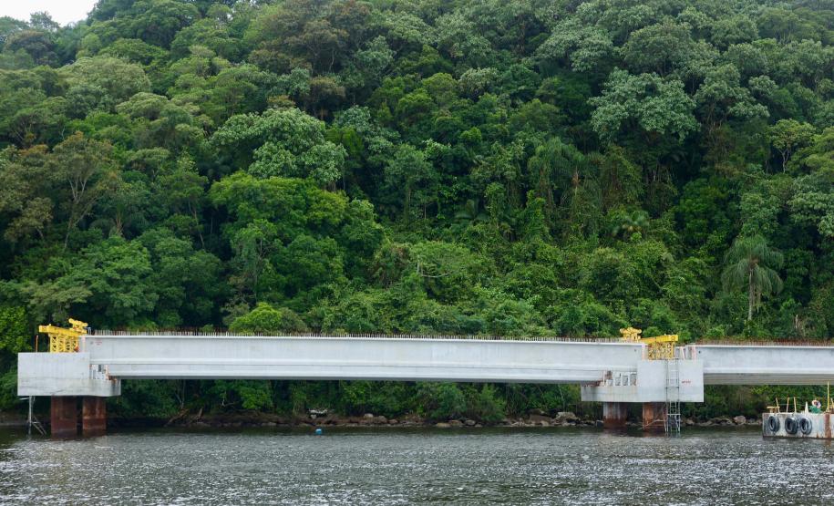 Ponte de Guaratuba - visita técnica do secretário