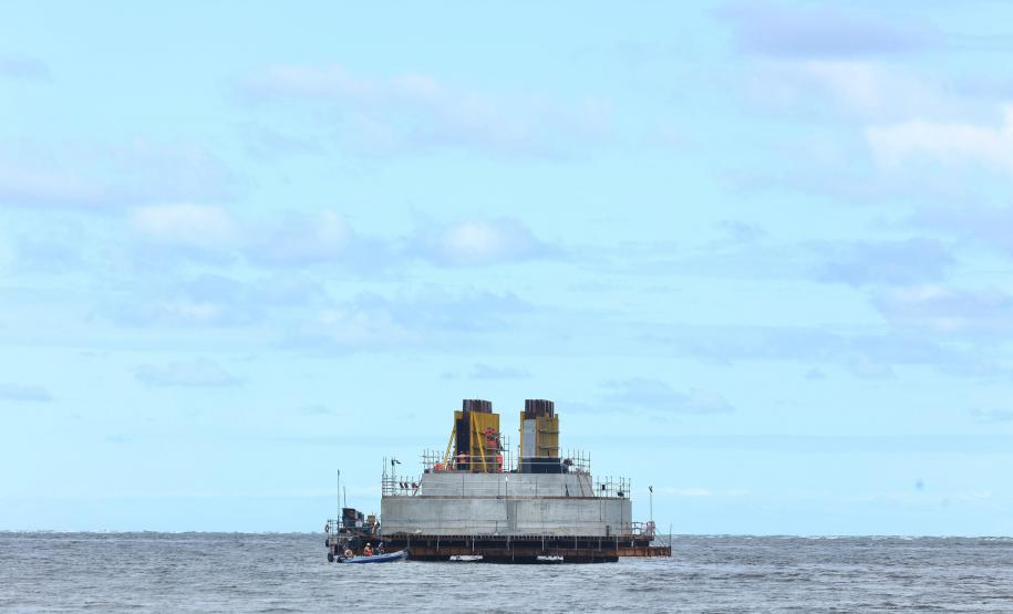 Ponte de Guaratuba - visita técnica do secretário