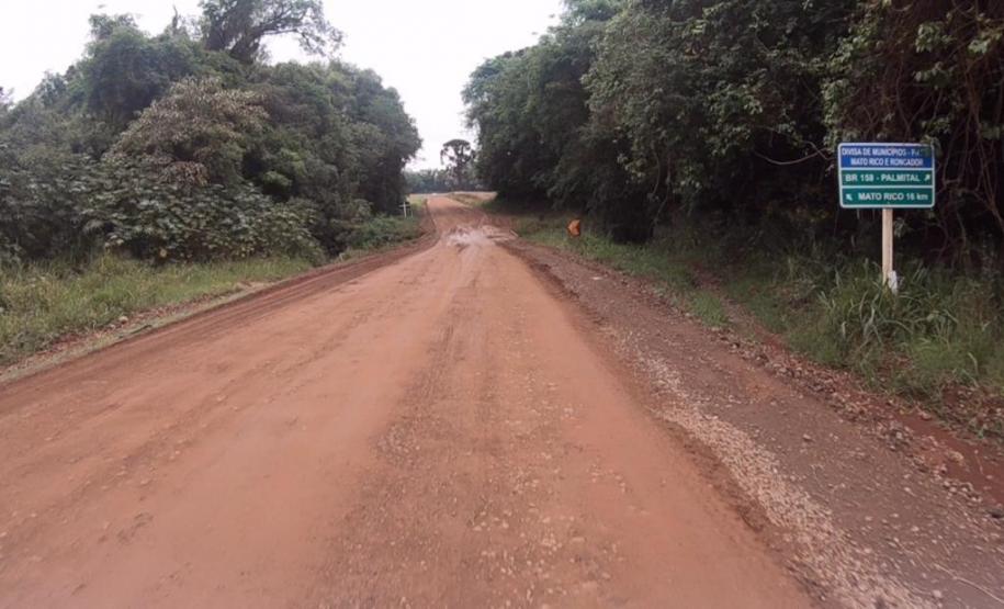 PR-239 Mato Rico a Roncador, trecho não-pavimentado
