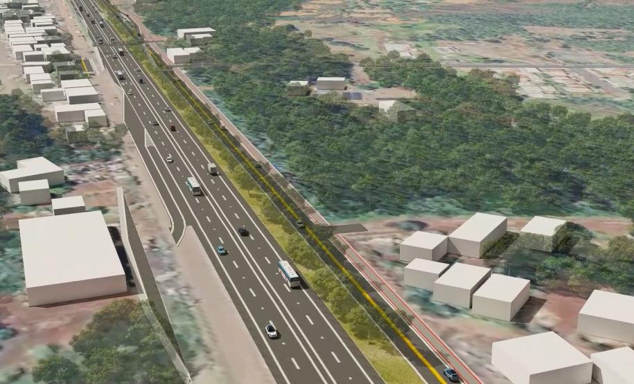 Projeto da duplicação da PRC-466 entre Pitanga e Turvo