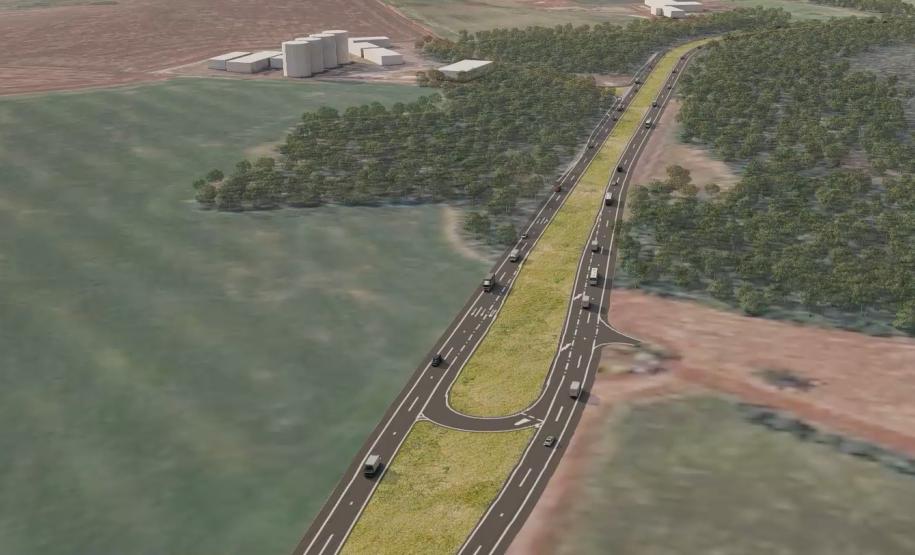 Projeto da duplicação da PRC-466 entre Pitanga e Turvo