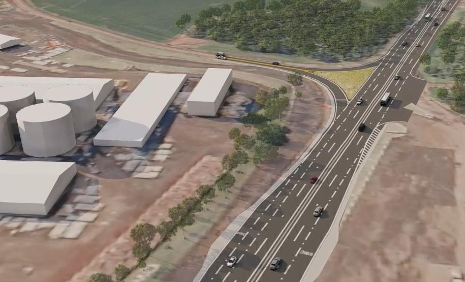 Projeto da duplicação da PRC-466 entre Pitanga e Turvo