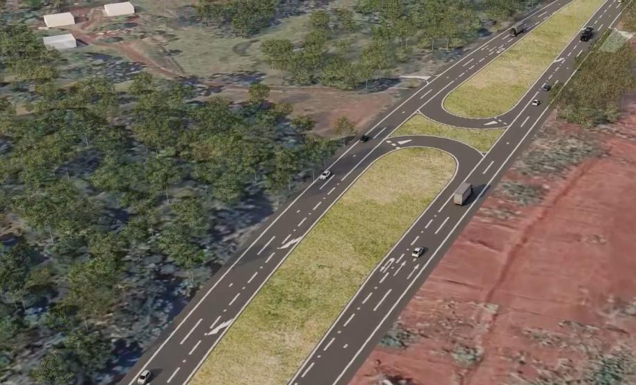 Projeto da duplicação da PRC-466 entre Pitanga e Turvo