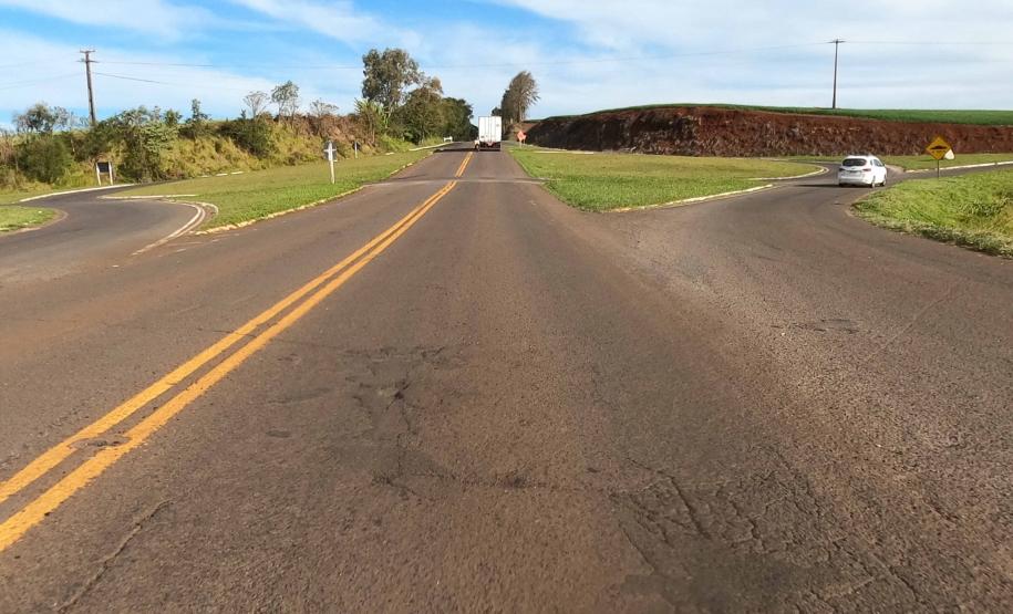 PRC-466 whitetopping Pitanga a Manoel Ribas - interseção PRC-487