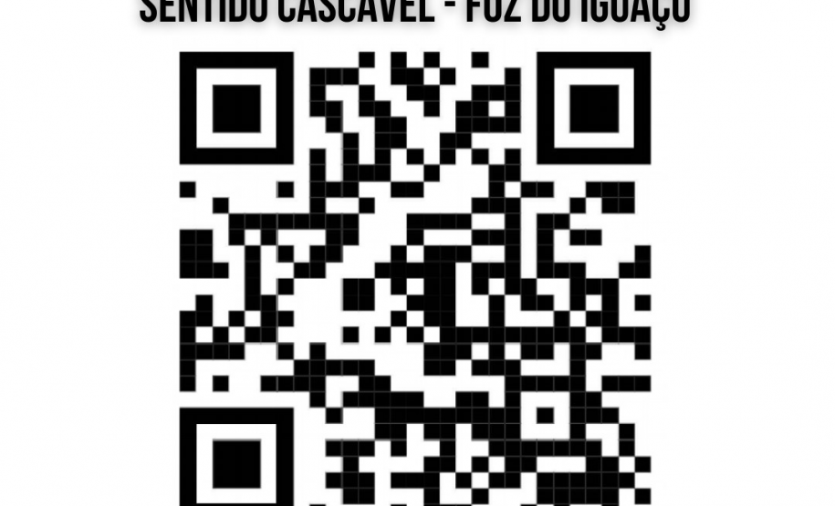 QR code desvio Cascavel - Foz