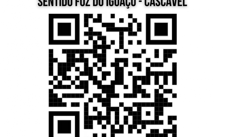 QR code desvio Foz - Cascavel