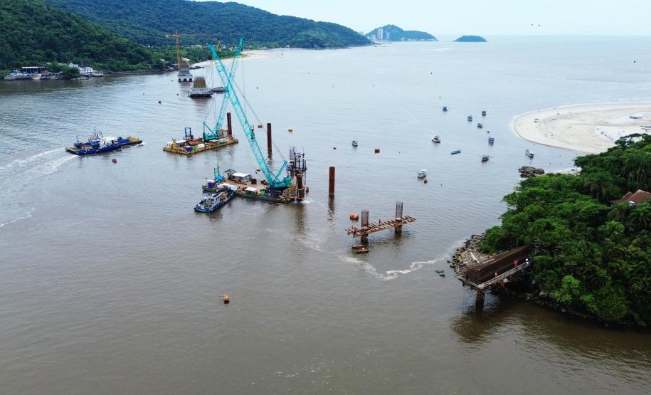 Ponte de Guaratuba, imagem de drone