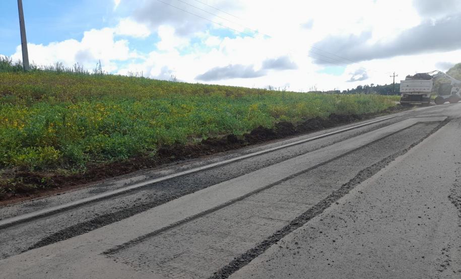 Fresagem de pavimento em rodovia estadual