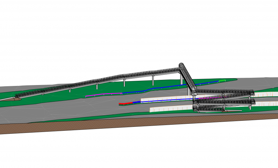 Maquete 3D da passarela 2